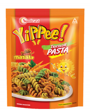 YIPPEE TRICOLOR PASTA 70GM