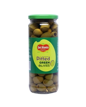 DEL MONTE PITTED GREEN OLIVES 450G
