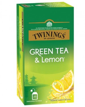 TWININGS GREEN TEA AND LEMON 25 N 