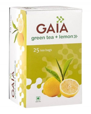 GAIA GREEN TEA LEMON 25 BAG
