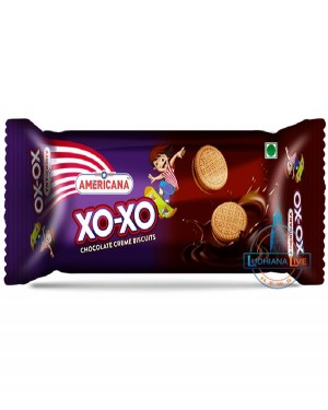 AMERICANA XOXO CHOCOLATE CREAM BISCUITS 90GM