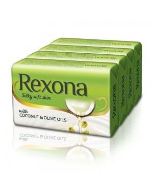 REXONA COCONUT OIL & OLIVE OIL SOAP 4*100G 