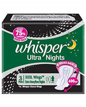 WHISPER ULTRA NIGHTS XXXL 10PCS.