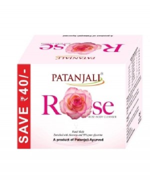 SOAP : PATANJALI ROSE BODY CLEANSER (125*3N)