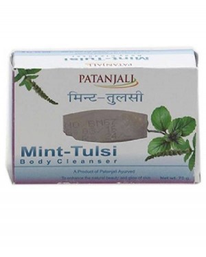 SOAP : PATANJALI MINT TULSI BODY CLEANSER 75 G
