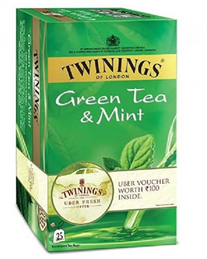 TWININGS GREEN TEA & MINT 25N 