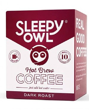 SLEEPY  OWL DARK ROAST COFFEE 10 N 