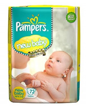 PAMPERS NEW BABY 72N