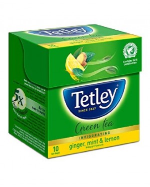 TETLEY GREEN TEA GINGER,MINT &LEMON  10 N 