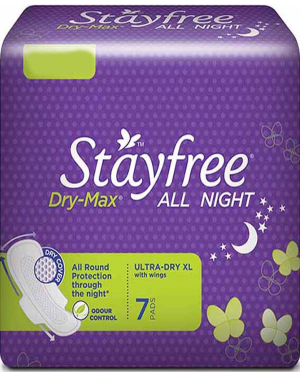 STAYFREE DRY-MAX WITH WINGS XL 7PADS