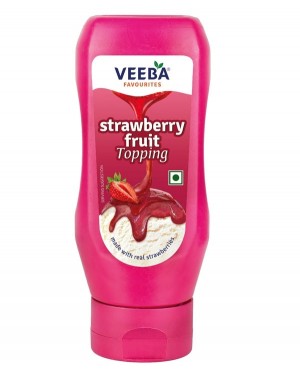  veeba strawberry fruit topping 380 gm